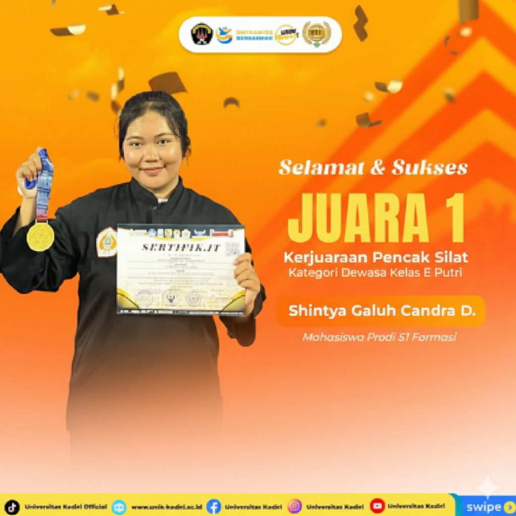 Fakultas Ilmu Kesehatan Universitas Kadiri Apresiasi Prestasi Mahasiswa pada Kejuaraan Pencak Silat Jember Championship 3 Tahun 2026