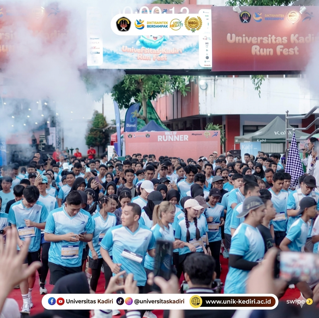 Sinergi Kesehatan dan Semangat Olahraga: Civitas Akademika FIK Meriahkan Universitas Kadiri RunFest 2026