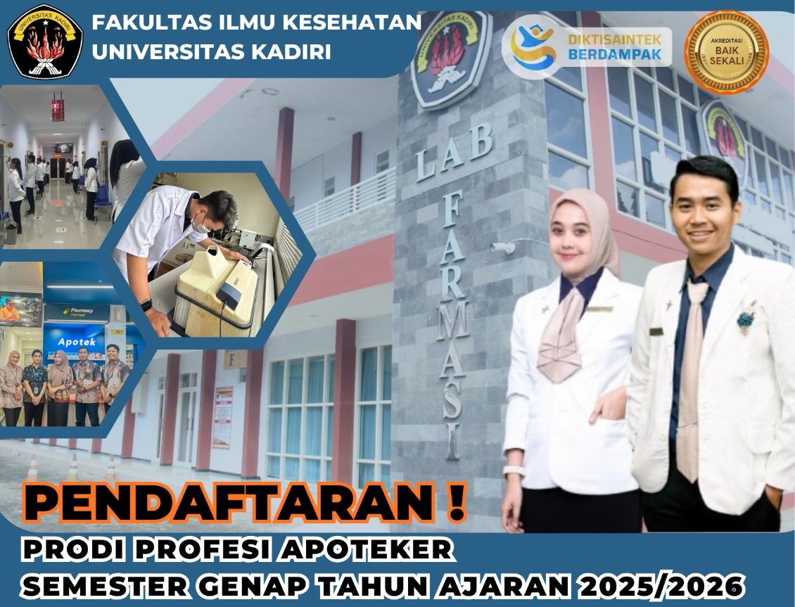 Pendaftaran Prodi Profesi Apoteker Fakultas Ilmu Kesehatan Universitas Kadiri Diperpanjang